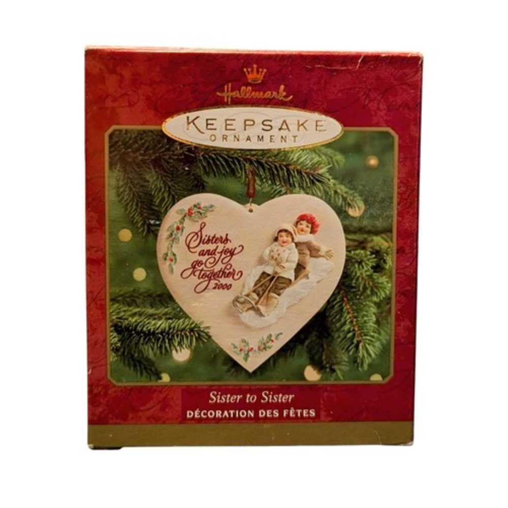 2000 Hallmark Keepsake Sister To Sister Ornament
